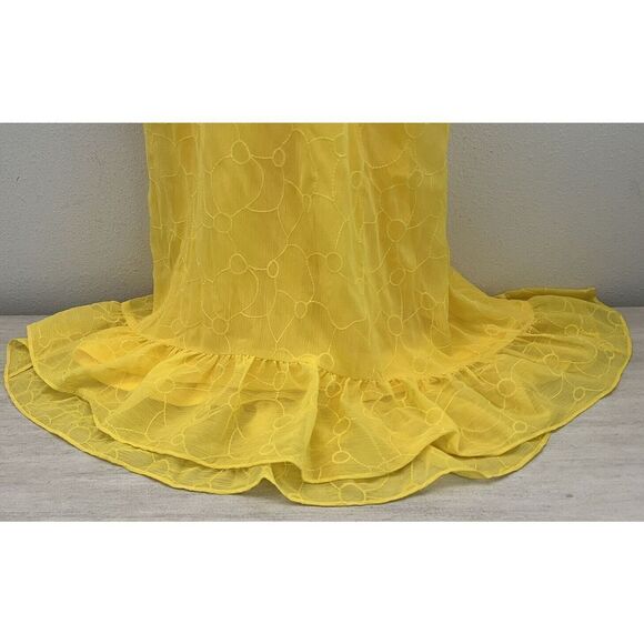 Lauren Ralph Lauren Womens Sz 4P Lemon Rind Eyelet Sleeveless Shift Dress $135 - Picture 7 of 11
